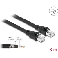 DeLOCK Network cable RJ45 Cat.6A F/UTP with inner metal sheath 3 m