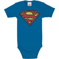 Logoshirt Rompertje/body blauw / geel / rood