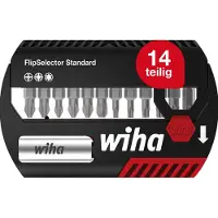 Wiha FlipSelector 39060 Bitset 13-delig Kruiskop Phillips, Kruiskop Pozidriv, Torx
