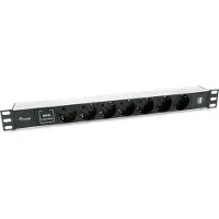 Equip 333315 Steckdosenleiste 19"(1HE)8fach Schuko16A,1,8m Kabl. si
