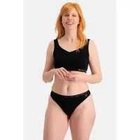 Bamboo Basics string Amber met bamboe (set van 3) zwart female | Maat: XL