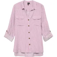 Vero Moda Blouse 'VMBumpy' lichtroze / wit