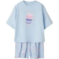 Name it Meisjes korte pyjama set shortama nkfnightset macaron