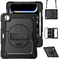Just in Case Cover Full Body Shockproof Apple Ipad Pro 13 2025 / 2024 Zwart