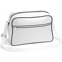 Bagbase Retro Schoudertas White/Black 18 Liter