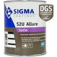Sigma S2U Allure Satin | Zijdeglans Lakverf Buiten 500 ML - Wit