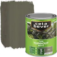 Cetabever tuinhout beits transparant grijs zijdeglans 750 ml