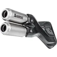 Akrapovic Line Titanium&carbon Multistrada 950/1200 17-18 Ref:s-d9so10-hifft Niet Gehomologeerde Slip-on Uitlaatdemper