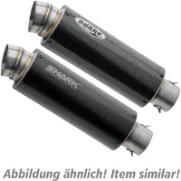 SHARK EXHAUST SRC4 S/O 1-1 BL SVART./DUKE 125/390 ZW.