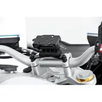 SW-Motech GPS mount voor stuur - Zwart. BMW / Triumph modellen, Himalaya.