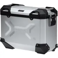 SW-Motech TRAX ADV M - Zijkoffer. Aluminium. 37 l. Juist. Zilver.