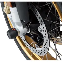 SW-Motech Slider set voor vooras - Zwart. BMW R 1200 GS / RT, R 1250 GS / RT.