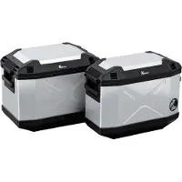 Hepco&Becker Alu-Koffer Xplorer 40 ZILVER, LINKS, 40 LITER