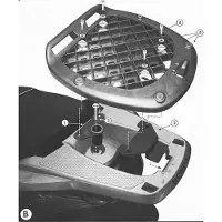 Givi E223 Top Case Drager - Monolock