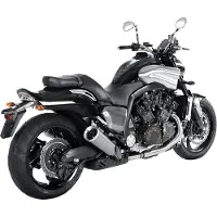 Akrapovic Slip-On-Lijn Geluiddempers VMAX 09- TITANIUM
