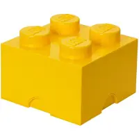 LEGO opbergbox brick 4 geel |
