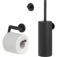 Tiger Toiletaccessoireset Noon Zwart Zonder Klep (3-delig)