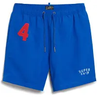 Superdry Mannen Gerecyclede Polo Zwemshort - 43 cm Blauw Grootte: Xxl