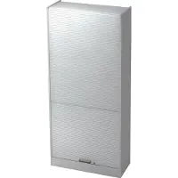 Hjh OFFICE PRO SIGNA R90 SG - Grijs/Zilver Roldeurkast Hoogte van de map | 5 OH Greeplijst kunststof