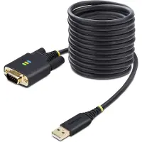 StarTech.com USB naar Serieel Adapterkabel - - 3m - Verwisselbare DB9 - FTDI IC - ESD Bescherming Niveau 4