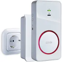M-E Modern-Electronics 41151 Ontvanger voor Draadloze deurbel Verlicht