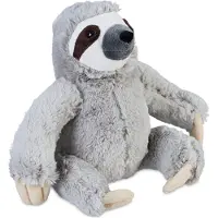 Relaxdays deurstopper luiaard - kinderkamer - gevuld met zand - stof - deurstop knuffel