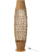 J-Line Floor lamp braided metal dark natural