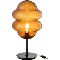 J-Line Tafellamp honinglepel glas bruin