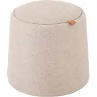 J-Line Poef hocker bijzettafel rond textiel hout