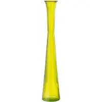 J-Line Vase tube glass yellow