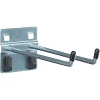 Bott Dubbele haak met brede onderplaat, ø 6 x D 150 mm, 5 stuks