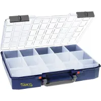 Raaco CarryLite 80 5x10-15 Assortimentskoffer (l x b x h) 330 x 413 x 79 mm Aantal vakken: 15 Incl. handgreep Box Inhoud 1 stuk(s)