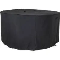 Ebuy24 Tuinmeubelhoes Luxury | polyester zwart 185x185x95 cm tuinmeubelhoezen | NADUVI