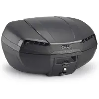 Givi TOPCASE E46 RIVIERA MONOLOCK PLAAT 46L Zwart/getint blauw