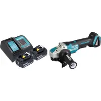 Makita DGA 520 SGX1 accu haakse slijper 18 V 125 mm X-LOCK Brushless + 2x accu 6.0 Ah + lader