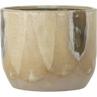 Creative Collection mei bloempot, bruin, steengoed