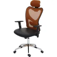 Mendler Professionele bureaustoel Atlanta, bureaustoel bureaustoel, kunstleer ~ bruin