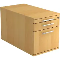 Hjh OFFICE PRO SIGNA TC20 RE - Rolcontainer Beuken Hout met ophangsysteem Rail handvat (kunststof)