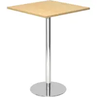 Hjh OFFICE PRO BISTRO H88Q C - Systeem conferentietafel Esdoorn 80 x 80 Chroom