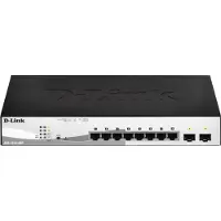 D-Link DGS-1210-08P/E DGS-1210-08P/E Netwerk switch 8 + 2 poorten 20 GBit/s PoE-functie
