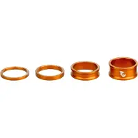 Lobo Wolf Tooth Precisie Geanodiseerde Headset Spacer (Oranje, 3, 5, 10, & 15mm)