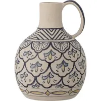 Bloomingville Nadya Vaas, Blauw, Steengoed