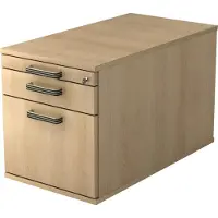 Hjh OFFICE PRO SIGNA TC20 SG - Rolcontainer Hout Eiken met ophangsysteem Greeplijst kunststof