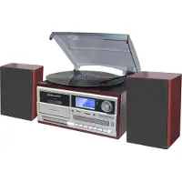 Roadstar HIF-8892 Retro Platenspeler DAB Radio Bluetooth met Externe Luidsprekers