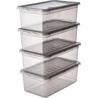 Keeeper Kunststof Opbergbox 5,6 l Met deksel Grijs 19,5 x 33 x 22 cm