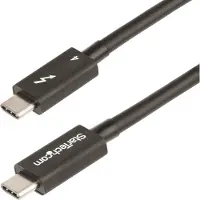 StarTech.com 1m Thunderbolt 4 Kabel, 40Gbps, 100W PD, 4K/8K Video, Intel-Certified Thunderbolt Kabel, Compatibel met USB4/Thunderbolt 3/USB 3.2/USB Type-C/DisplayPort