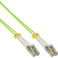 InLine Glasvezel duplex kabel LC/LC, 50/125µm, 1m, OM5, halogeenvrij