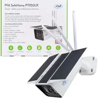 Pni SafeHome PT950LR 1080P 2MP bewakingscamera met 6W zonnepaneel, Wi-Fi en batterij