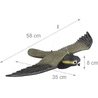 Relaxdays vogelverschrikker vliegende valk - tuindecoratie - vogelwering - vogelverjager