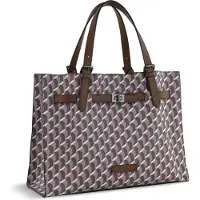 Bugatti Shopper 'Ella' grijs / taupe / bourgogne / wit